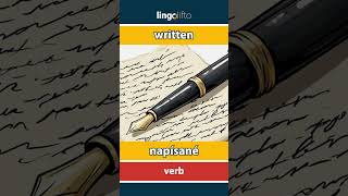 🇬🇧🇸🇰 written  napísané  vocabulary builder  learn English  naučme sa anglicky [upl. by Fausta249]