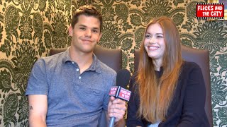 Holland Roden amp Max Carver TEEN WOLF Aiden amp Lydia Interview [upl. by Ludba605]