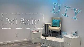 Building A DIY Pedicure Station For Under 150  DiamondBeautyCa [upl. by Sheeb]