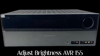 Harman Kardon AVR 155 How To Adjust Brightness [upl. by Ille]