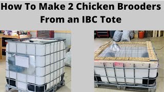 Using an IBC tote to make chicken brooder [upl. by Alcock]