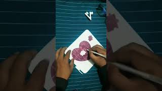 heart greeting card❤️greetingcard diy youtubeshort shorts [upl. by Sew]