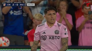 Facundo Farias Inter Miami DEBUT vs Cincinnati 23082023 [upl. by Novia]