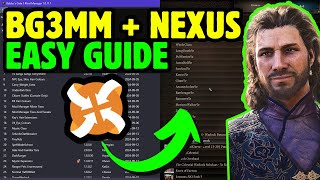 How to Use BG3MM for NEXUS MODS Baldurs Gate 3 Mod Manager Patch 7 [upl. by Albarran]