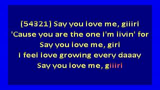 Breakwater  Say You Love Me Girl karaoke [upl. by Elnore]