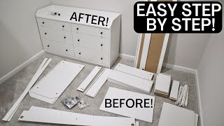 How to Build an IKEA Hauga Six Drawer Dresser [upl. by Marr]