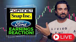 Live Stock Market Earnings Reaction Fortinet Stock Ford Stock Snap Stock [upl. by Thamos]