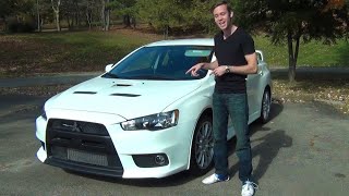 Review 2013 Mitsubishi Lancer Evolution X GSR [upl. by Noicpesnoc237]