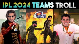 IPL 2024 TEAMS TROLL 🔥 CSK MI RCB SRH  IPL TROLLS  TELUGU CRICKET TROLLS [upl. by Aryas]