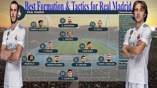 PES 2019  Best Formation amp Tactics for Real Madrid [upl. by Curtis]