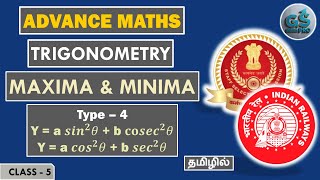 Advanced Maths  Minima amp Maxima  Trigonometry  Class  5  All SSC amp Railway Exams  GS Pro [upl. by Ahseniuq]