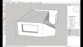 SketchUP Pro Tutorial 2  Class 03  DimensionLabel [upl. by Idelle365]