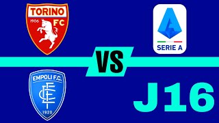 Torino 10 Empoli en vivo Serie A 202324 Jornada 16 [upl. by Liahcim]