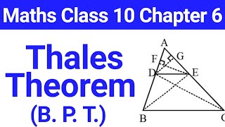 Thales Theorem or B P T Stated and Proved [upl. by Pauli]