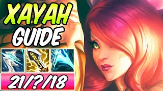 HOW TO PLAY XAYAH ADC S DIAMOND GUIDE  TIPS  Best Build amp Runes S11 FULL CRIT  League of Legends [upl. by Riddle]