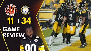 Where Was This Steelers Team All Year  Steelers vs Bengals Week 16 [upl. by Neyut787]