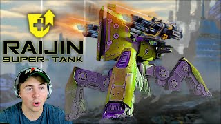 Raijin Gets EPIC How Is This Possible With Raijin Modified Tank  War Robots [upl. by Ytirev]