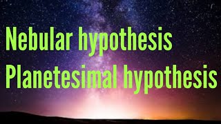 Nebular hypothesis and Planetesimal hypothesis explanation in Tamil with notes [upl. by Barcus]