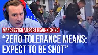 LBC callers react as new footage from Manchester Airport headkicking emerges [upl. by Lynnelle]