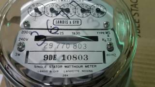 Landis And Gyr Type MS II 2s Electric Meter Overview [upl. by Hildegarde]