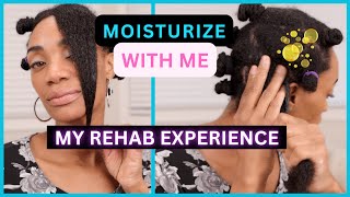 Moisturizing My 4C Hair  Rehab amp Hair Goals 2024 [upl. by Cindi]