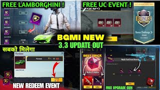 BGMI NEW UPDATE 😍 FREE 1000UC Event In Bgmi  Bgmi Next Bonus Challenge  Bgmi Next Mythic Forge [upl. by Ozen830]