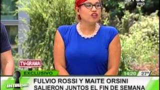 Fulvio Rossi y Maite Orsini salieron juntos el fin de semana [upl. by Blakelee]