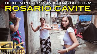 Way of Life in Wawa Rosario Cavite Philippines  Hidden Poverty in a Coastal Slum 4K [upl. by Rock]