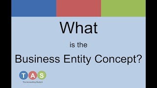 What is the Business Entity Concept [upl. by Thomajan739]