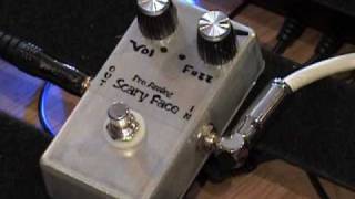 Pro Analog SCARY FACE fuzz guitar effects pedal demo [upl. by Learsiy]