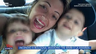 Incendio a Bologna muoiono tre bimbi e la mamma  La Vita in diretta  15032024 [upl. by Milan164]