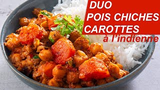 Recette Indienne Duo Pois ChichesCarottes 𑁍 Pankaj Sharma [upl. by Demmer]