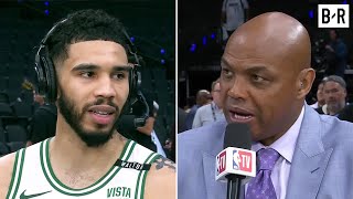 Jayson Tatum Talks Celtics Going Up 30 in Finals amp Criticism From Media  NBA GameTime [upl. by Leibarg454]