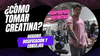 🚨 ¿CÓMO TOMAR CREATINA ¿CUANTA TOMAR GUIA RAPIDA SOBRE LA CREATINA gym [upl. by Adnohsel]