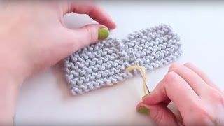 Knitting 101 How to Join Knitting with the Mattress Stitch [upl. by Drais125]