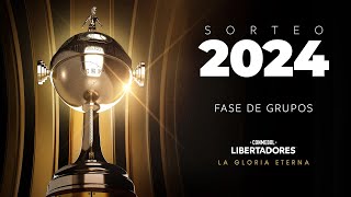 EN VIVO  SORTEO DE LA FASE DE GRUPOS  CONMEBOL LIBERTADORES 2024 [upl. by Ellehcar]