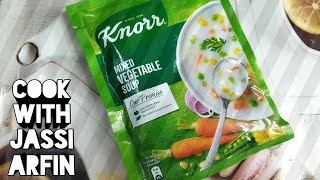 Knorr Mixed Vegetable Soup RecipeKnorr SoupKnorr vegetable Soup  In Just 3 Simple Steps [upl. by Esinnej]