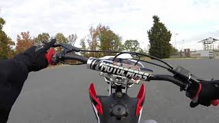 The Progress Of Learning How To Wheelie Like A Pro On A Chinese Dirt Bike Part 1 [upl. by Cutcliffe]