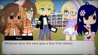 Whoever wins this race gets a kiss from AdrienmemeMiraculous Ladybug🐞Original Plot twist [upl. by Ymas]