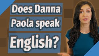 Does Danna Paola speak English [upl. by Aluap]