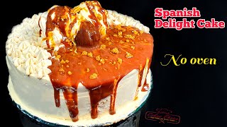 Bakery Style Spanish Delight Cake  Spanish Delight cake without Oven Malayalam [upl. by Iosep]