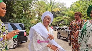 Society Matriach As Alhaja Kuburat Olayinka Okoya Steps Out at Afolakemi Okoya Introduction [upl. by Vonni]