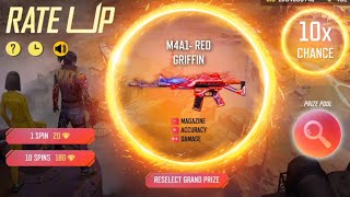 NEW M4A1 SKIN EVENT SPIN FFNEW M4A1 SKIN KITNE DIAMOND MEIN NIKALEGIRATE UP EVENT TOTAL DIAMONDS [upl. by Atikim]