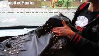 How To Stud A Leather Jacket or Vintage and Punk Clothes With Metal Studs [upl. by Nojram11]