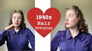 How I Do My 1940s Hair  Vintage Tutorial [upl. by Nojad]