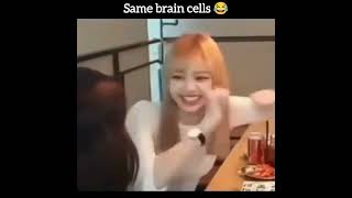 lisoo sharing same braincells 😂blackpink blinks 100k views viralyoutubeshorts jenchulichaeng [upl. by Bluefarb]