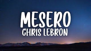 Letra Mesero  Chris Lebron [upl. by Nahtnahoj331]