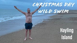 Christmas Day Wild Swim on Hayling Island  Very Cold [upl. by Voccola218]