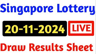 20112024 Today 4D Results Singapore  4d Result  Today 4d Result Live [upl. by Ariel]