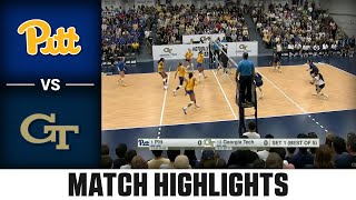 Pitt vs Georgia Tech Match Highlights  2024 ACC Volleyball [upl. by Aneri]